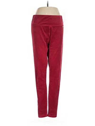 Pre-owned Calvin Klein Casual Pants In Burgundy
