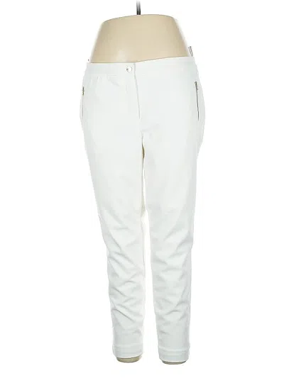 Pre-owned Calvin Klein Casual Pants In White