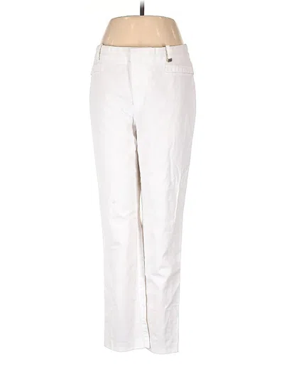 Pre-owned Calvin Klein Casual Pants In White