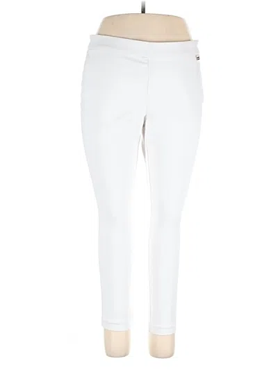 Pre-owned Calvin Klein Casual Pants In White