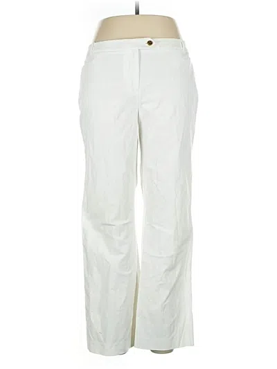 Pre-owned Calvin Klein Casual Pants In White