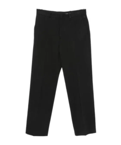 Calvin Klein Casual Pants With Belt Loops In Black