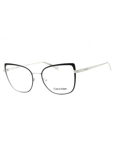 Calvin Klein Cat Eye Metal Women's Eyeglasses - Ck22101 In Metallic