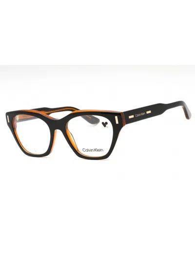Calvin Klein Sleek Cat-eye Eyeglasses For Women In Black