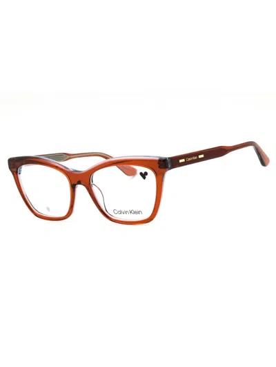 Calvin Klein Cat-eye Eyeglasses For Women - Modern Design And Premium Comfort In Brown
