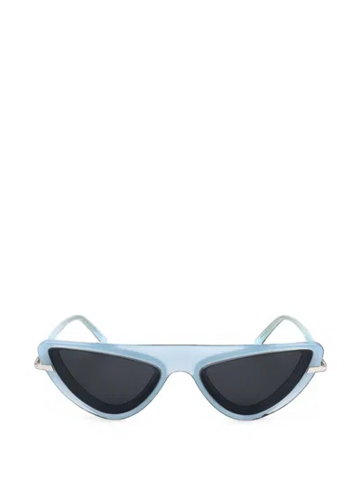 Calvin Klein Cat-eye Sunglasses In Blue
