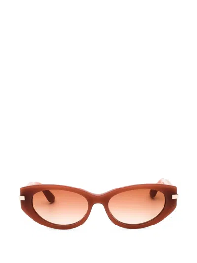 Calvin Klein Cat-eye Sunglasses In Multi