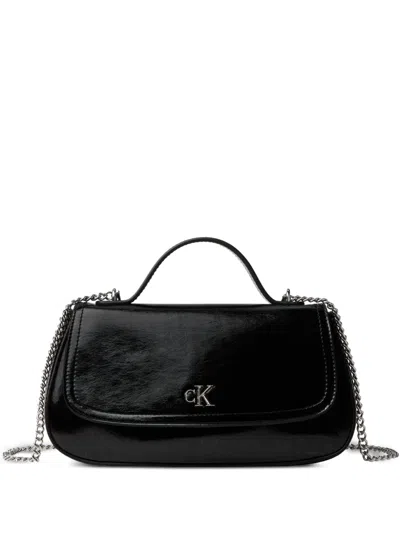 Calvin Klein Chain Shoulder Bag In Black