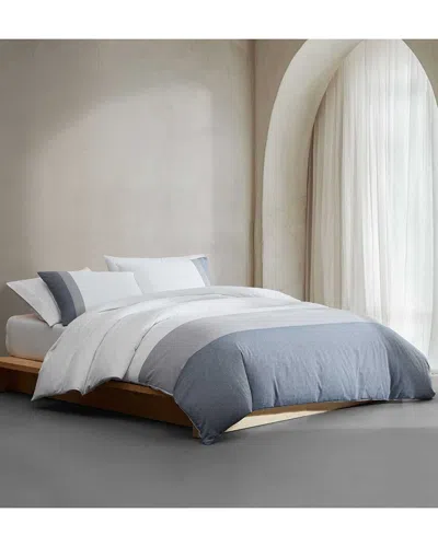 Calvin Klein Chambray Handkerchief Comforter Set In Multi
