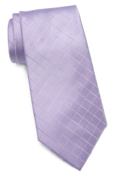 Calvin Klein Chandler Stripe Tie In Purple