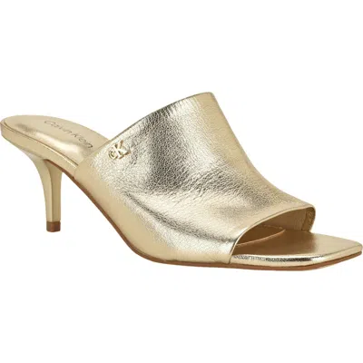 Calvin Klein Chaney Sandal In Gold