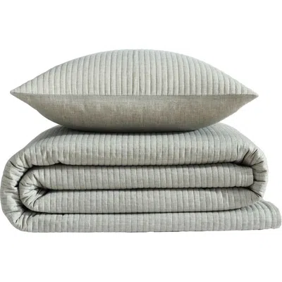 Calvin Klein Channel Stitch Quilted Coverlet In Green