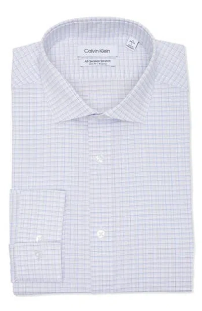 Calvin Klein Check Print Button-up Woven Shirt In Beige Multi