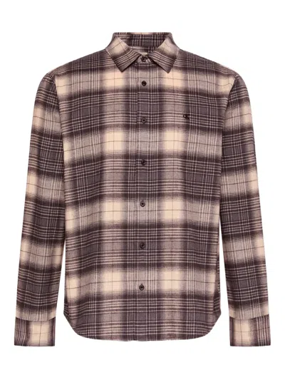 Calvin Klein Checked-pattern Long-sleeved Shirt In Multi