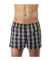 Calvin Klein Checkered Plain Shorts In Black