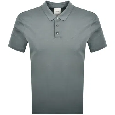 Calvin Klein Chest Emblem Polo Sedona Sage In Gray