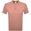 Calvin Klein Chest Emblem Polo Sunset Rose In Pink