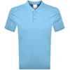 Calvin Klein Chest Emblem Polo T Shirt Blue In Blue