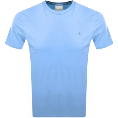 Calvin Klein Chest Logo T Shirt Blue