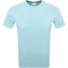 Calvin Klein Chest Logo T Shirt Blue In Animal Print