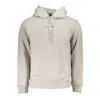 Calvin Klein White Cotton Men Sweater In Gray