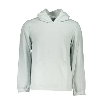 CALVIN KLEIN CHIC GREEN HOODED COTTON BLEND SWEATSHIRT