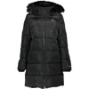 CALVIN KLEIN CHIC HOODED JACKET WITH REMOVABLE FUR WOMEN'S DETAIL
