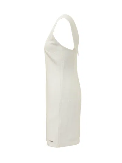 Calvin Klein Chic Mini Suit With Elegant V-neck In Tofu
