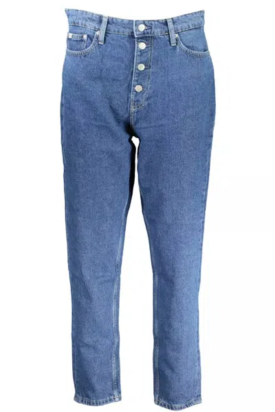 Calvin Klein Chic Reconsidered Denim Mom Jeans In Blue