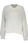 Calvin Klein Chic White Cotton Logo Sweatshirt