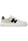 Calvin Klein White Polyester Sneaker In Bianco