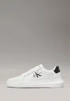 Calvin Klein Chunky Cupsole Sneakers Mono Lth In White