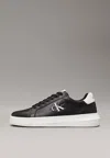 Calvin Klein Sleek Recycled Sports Sneakers In Jet Black In Nero