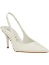 Calvin Klein Cinola Womens Leather Pumps Slingback Heels In Ivory Leather