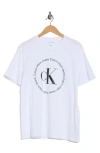 Calvin Klein Circle Monogram Cotton Graphic T-shirt In White