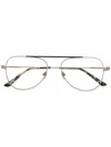 Calvin Klein Ck 19152 Pilot-frame Glasses In Gold