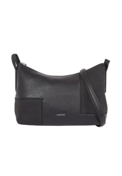 Calvin Klein Ck Block Crossbody_nubuck Bag In Nero