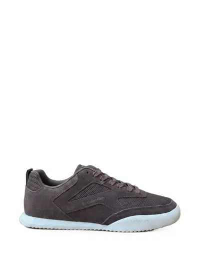 Calvin Klein Ck Kayla Mesh-panelled Logo-print Sneakers In Blue