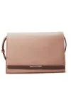 Calvin Klein Ck Linear Shoulder Bag In Marrone