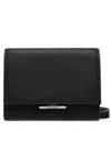 Calvin Klein Ck Liner Crossbody Saffiano Bag In Nero