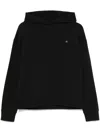 Calvin Klein Elegant Hooded Sweatshirt In Timeless Black In Black