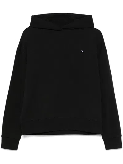 Calvin Klein Ck Regular Terry Hoodie Clothing In Black