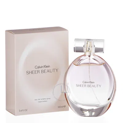 Calvin Klein Ck Sheer Beauty /  Edt Spray 3.4 oz (w) In White