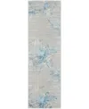 Calvin Klein Ck005 Enchanting Ech01 2'3" X 7'3" Runner Area Rug In Gray,mist