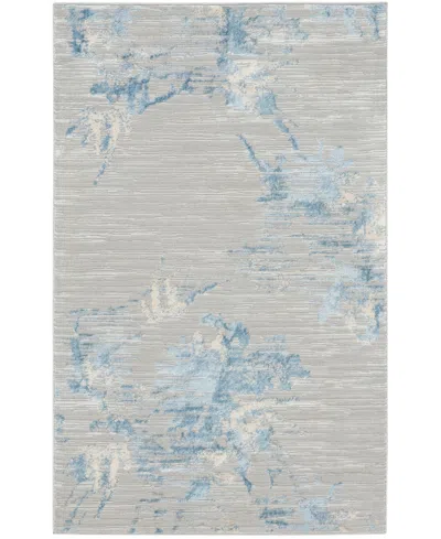 Calvin Klein Ck005 Enchanting Ech01 3'2" X 5' Area Rug In Gray,mist