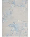 Calvin Klein Ck005 Enchanting Ech01 5'3"x7'3" Area Rug In Gray,mist