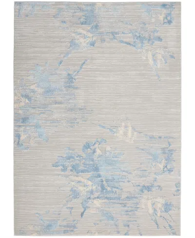 Calvin Klein Ck005 Enchanting Ech01 5'3"x7'3" Area Rug In Gray,mist