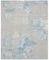 Calvin Klein Ck005 Enchanting Ech01 8' X 10' Area Rug In Gray,mist