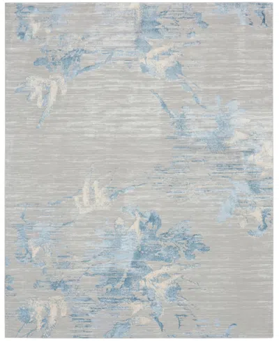 Calvin Klein Ck005 Enchanting Ech01 8' X 10' Area Rug In Gray,mist