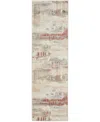 Calvin Klein Ck005 Enchanting Ech02 2'3"x7'3" Runner Area Rug In Gray,rust